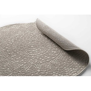 Tapis crochet coloris ivoire forme