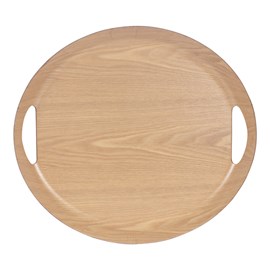 Plateau ovale 46x41 cm naturel