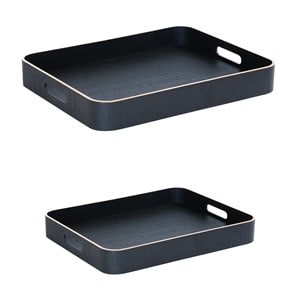 Set de 2 plateaux rectangles 50 cm et 45