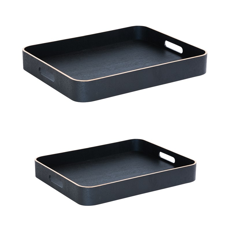 Set de 2 plateaux rectangles s