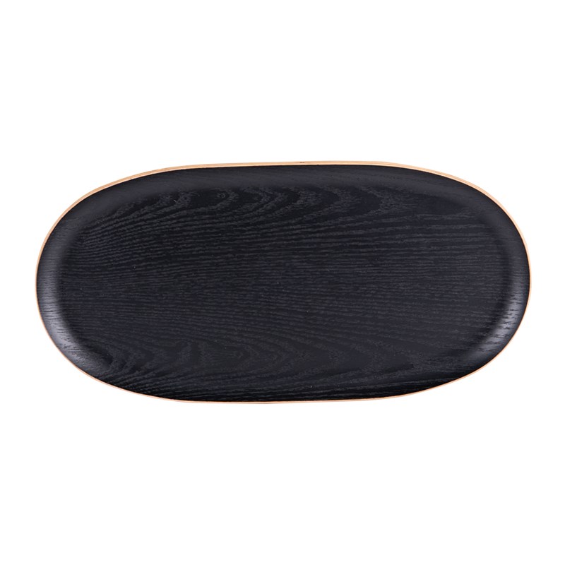 Plateau ovale bois 31x15 cm