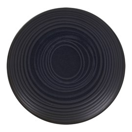 Assiette à dessert moon noir  22,5 cm x6