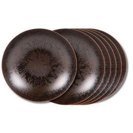 Assiette à dessert onyx 21 cm x6