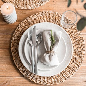 Assiette plate onyx 27 cm  x6