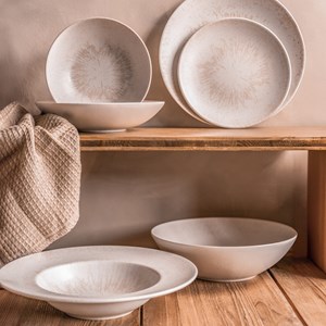 Assiette creuse onyx 22 cm  x6