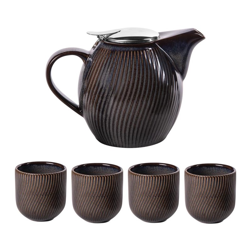 Coffret théière mao 0,9l et 4 gobelets