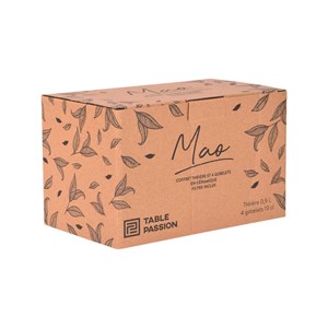 Coffret théière mao   0,9l et 4 gobelets