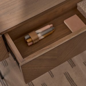 Table basse en mindi et metal 120 cm