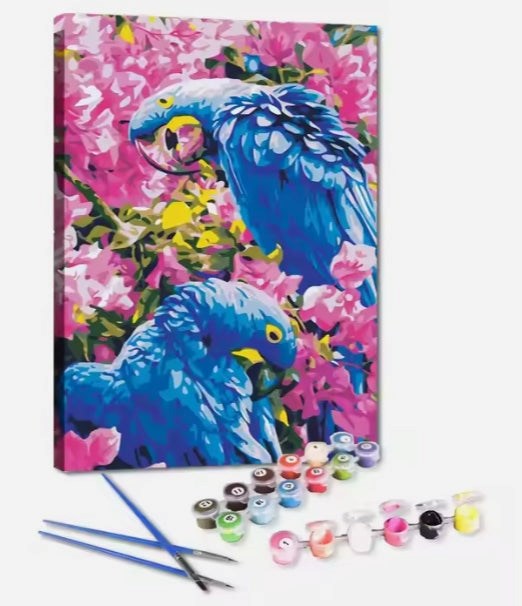 Peinture à numéros perroquets