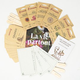 Coffret de graines bio un jardin réensau