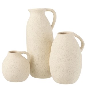 Vase ou pichet en céramique beige