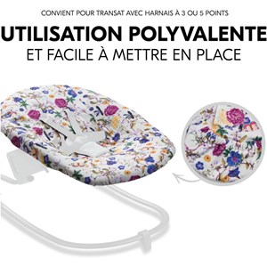 Housse siège bébé beige floral