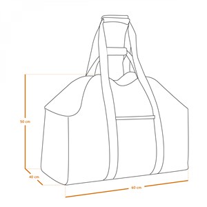 Sac à bûches imperméable marron