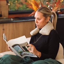 Tour de cou chauffant - cosy - beige