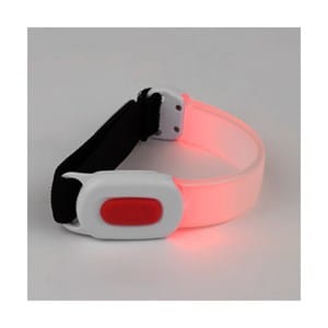 Bracelet lumineux rouge rechargeable