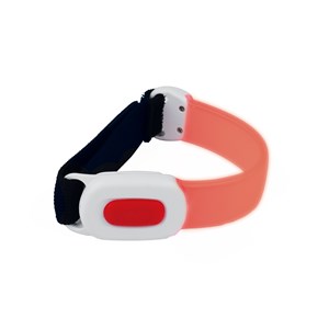Bracelet lumineux rouge rechargeable