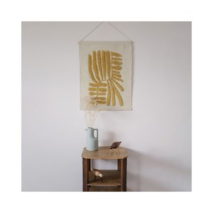 Deco murale minerva jaune