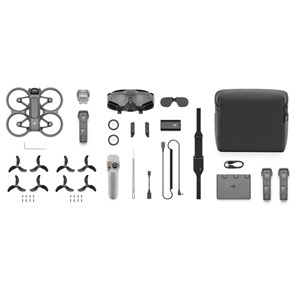 Dji avata 2 pro view-combo avec 3 batteries + goggles 2 + rc motion 2
