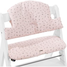 Coussin chaise-haute select flowers rose