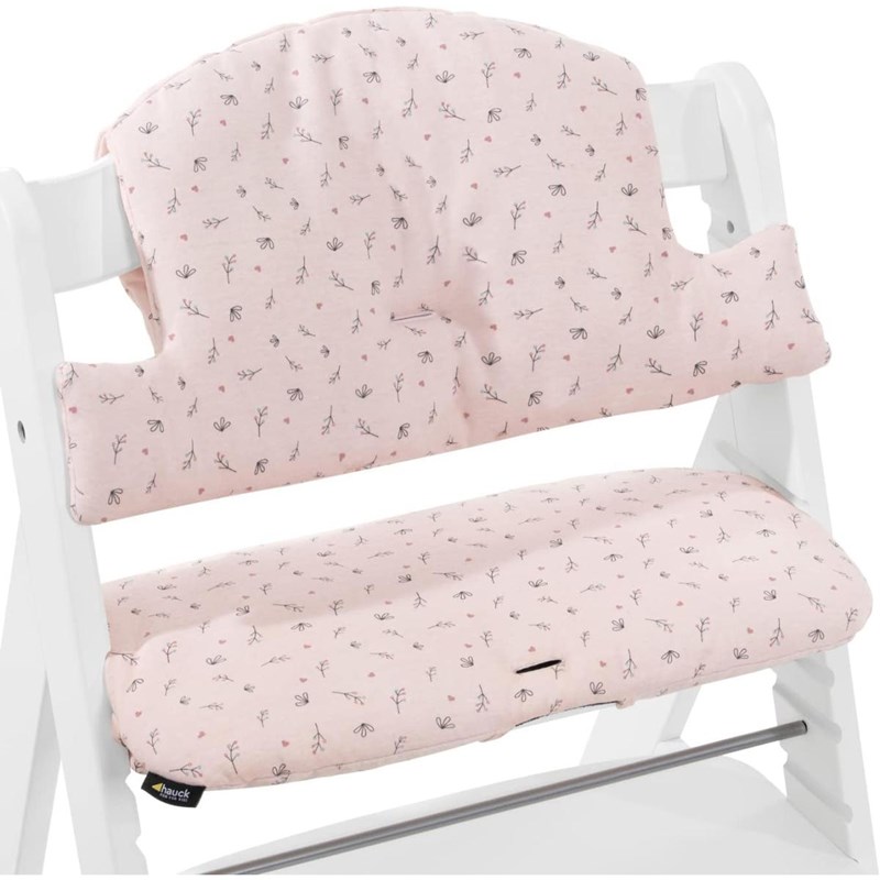 Coussin chaise-haute select flowers rose