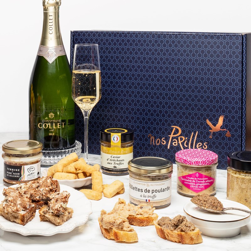 Panier apéritif tout en bulles