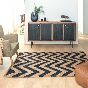 Tapis jute et coton