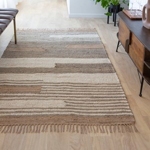 Tapis en jute et coton robin