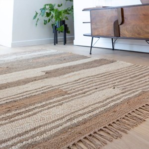 Tapis en jute et coton robin