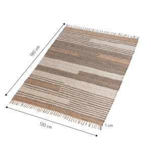 Tapis en jute et coton robin