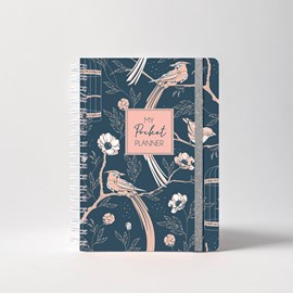 Agenda semainier pocket non daté birdy