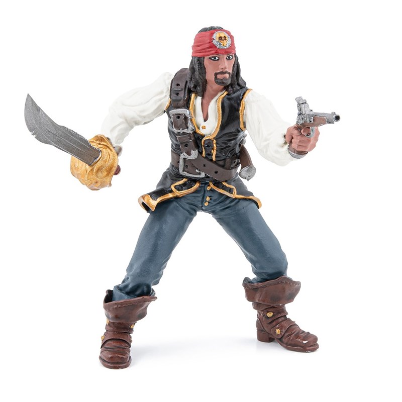 Figurine pirate au pistolet