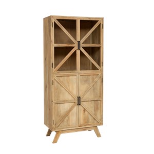 Vitrine en bois de manguier thalia