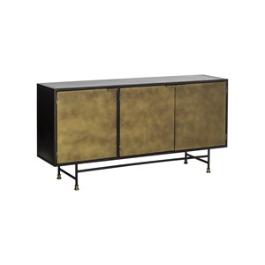 Buffet en laiton et métal