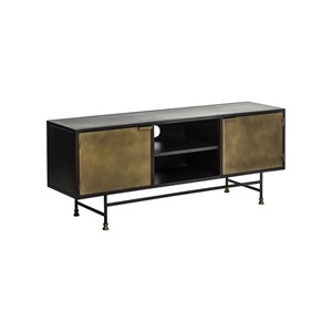 Meuble tv en laiton et métal