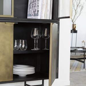 Vaisselier en laiton et métal