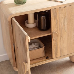 Petit buffet en bois de manguier horta