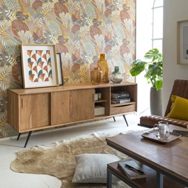 Meuble tv en bois d'acacia sara