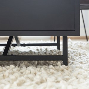 Table basse en métal noir claudine