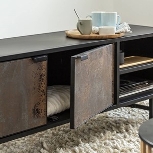 Meuble tv en métal industriel claudine