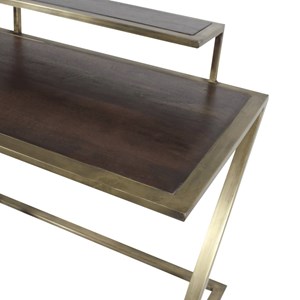 Bureau industriel style pupitre en métal