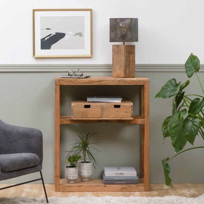 Console en bois d'acacia massif oslo