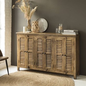 Buffet en bois recyclé volets aubin