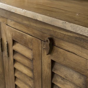 Buffet en bois recyclé volets aubin