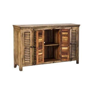 Buffet en bois recyclé volets aubin