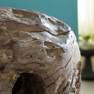 Sculpture en bois et métal