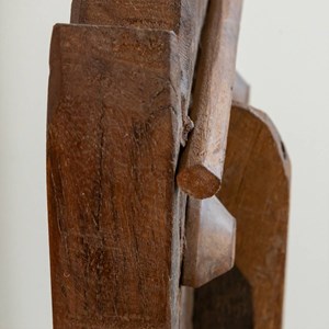 Sculpture visage en bois