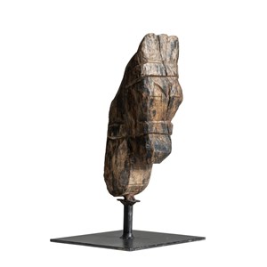 Sculpture en bois et métal