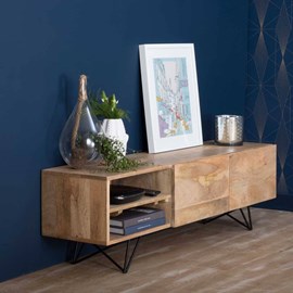 Meuble tv en bois de manguier carole