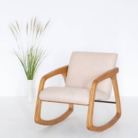 Rocking chair en bois de mindy suzie