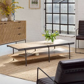 Table basse en bois et métal livia